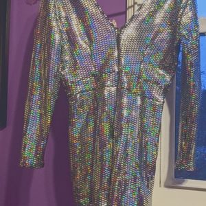 Party outfit that sparkles.